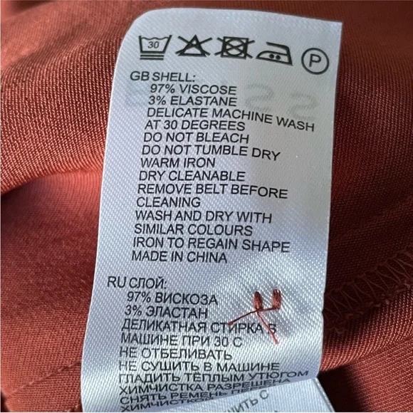 Reiss Terracotta Shirt Dress - Picture 8 of 10